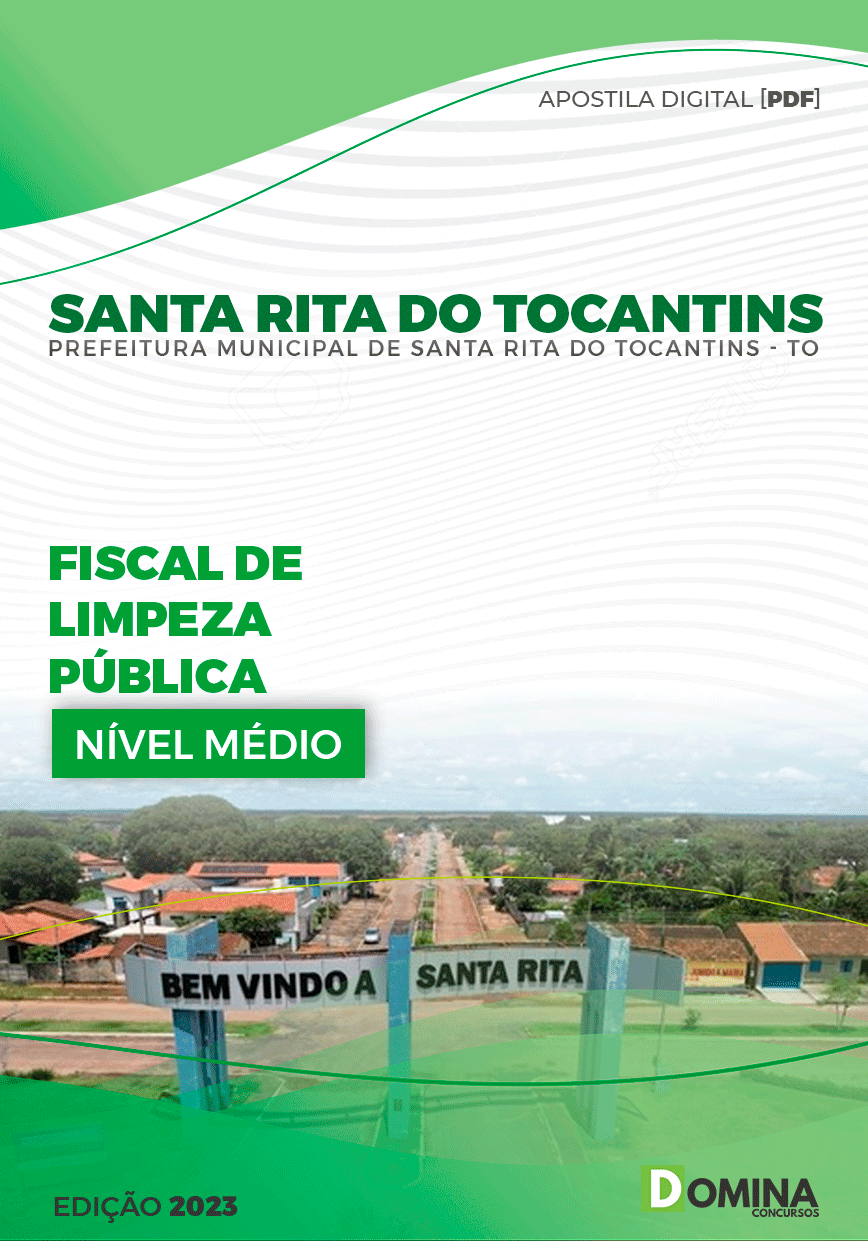 Apostila Pref Santa Rita do Tocantins TO 2023 Fiscal Limpeza Pública