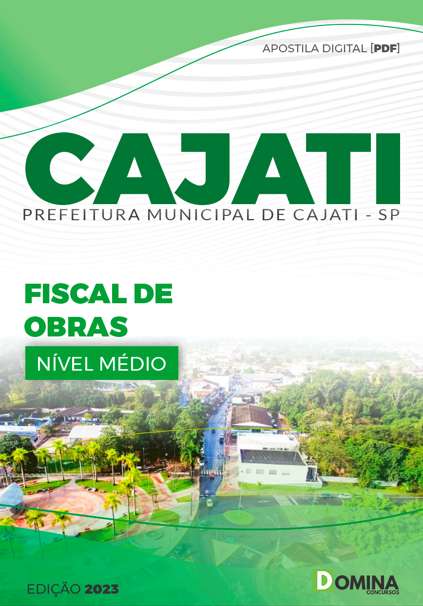 Apostila Pref Cajati SP 2023 Fiscal de Obras