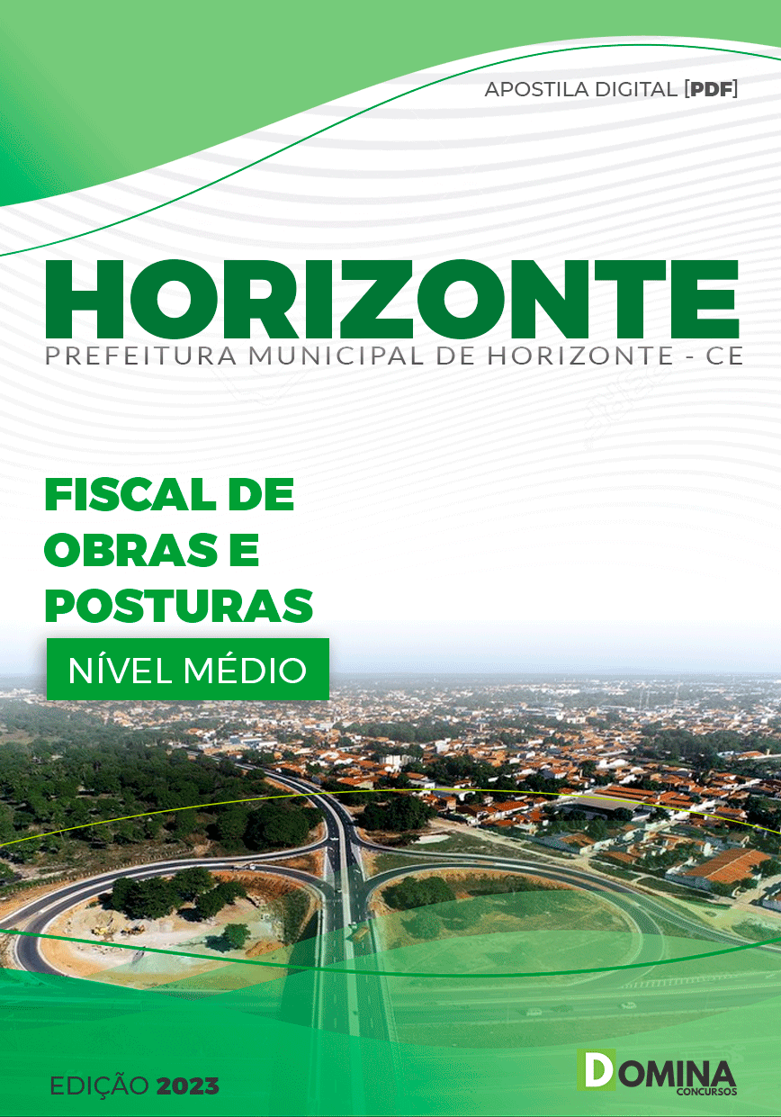 Apostila Pref Horizonte CE 2023 Fiscal Obras Posturas