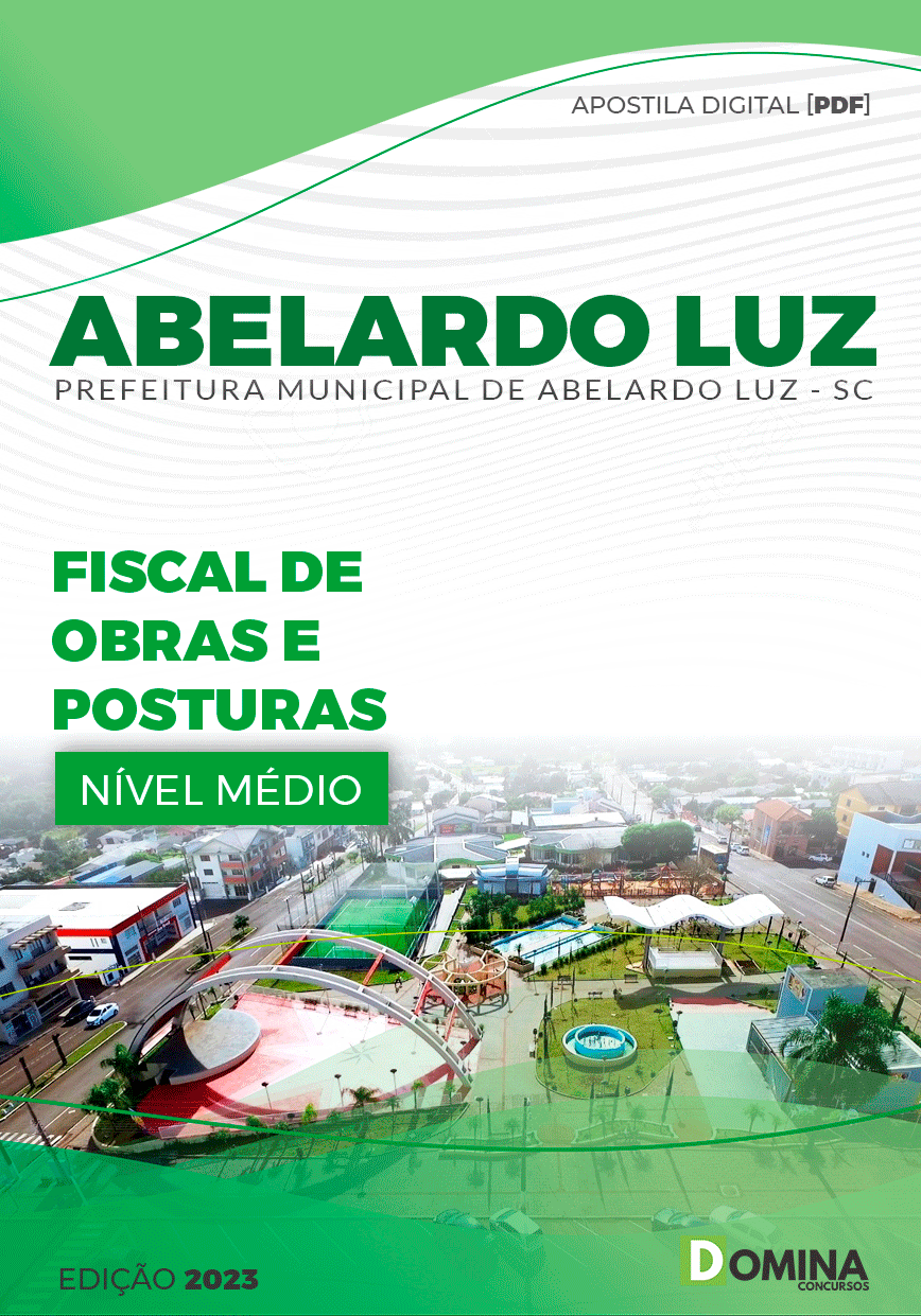 Apostila Pref Abelardo Luz SC 2023 Fiscal de Obras e Posturas