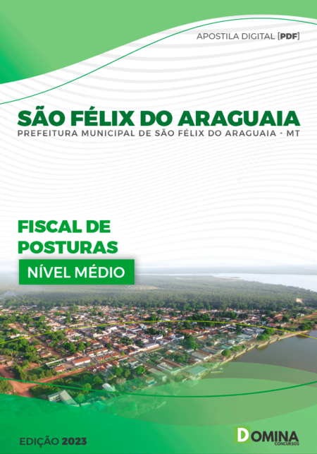 Apostila Pref São Félix do Araguaia MT 2023 Fiscal Posturas Eletricista