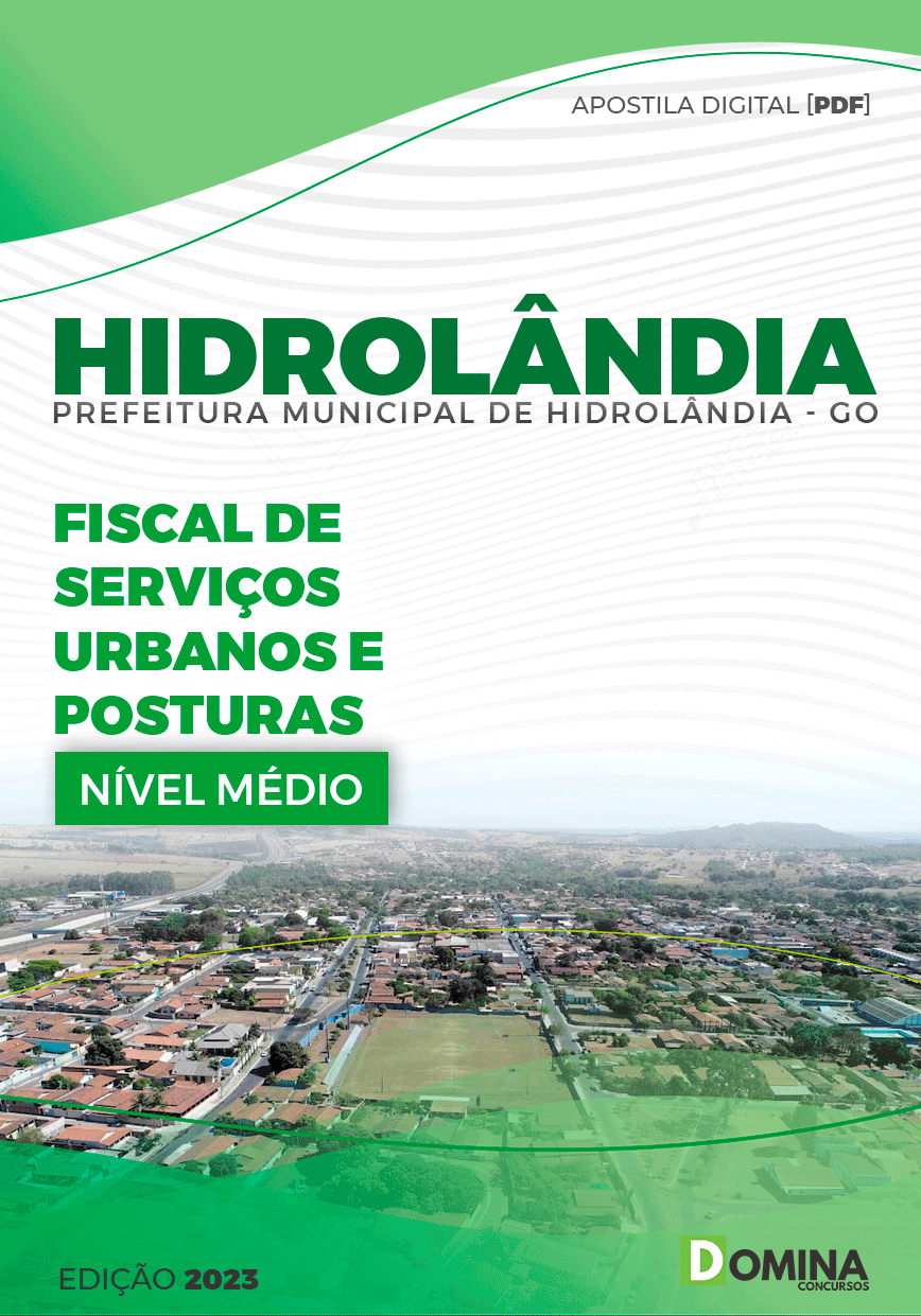 Pref Hidrolândia Go 2023 Fiscal de Serviços Urbanos e Posturas