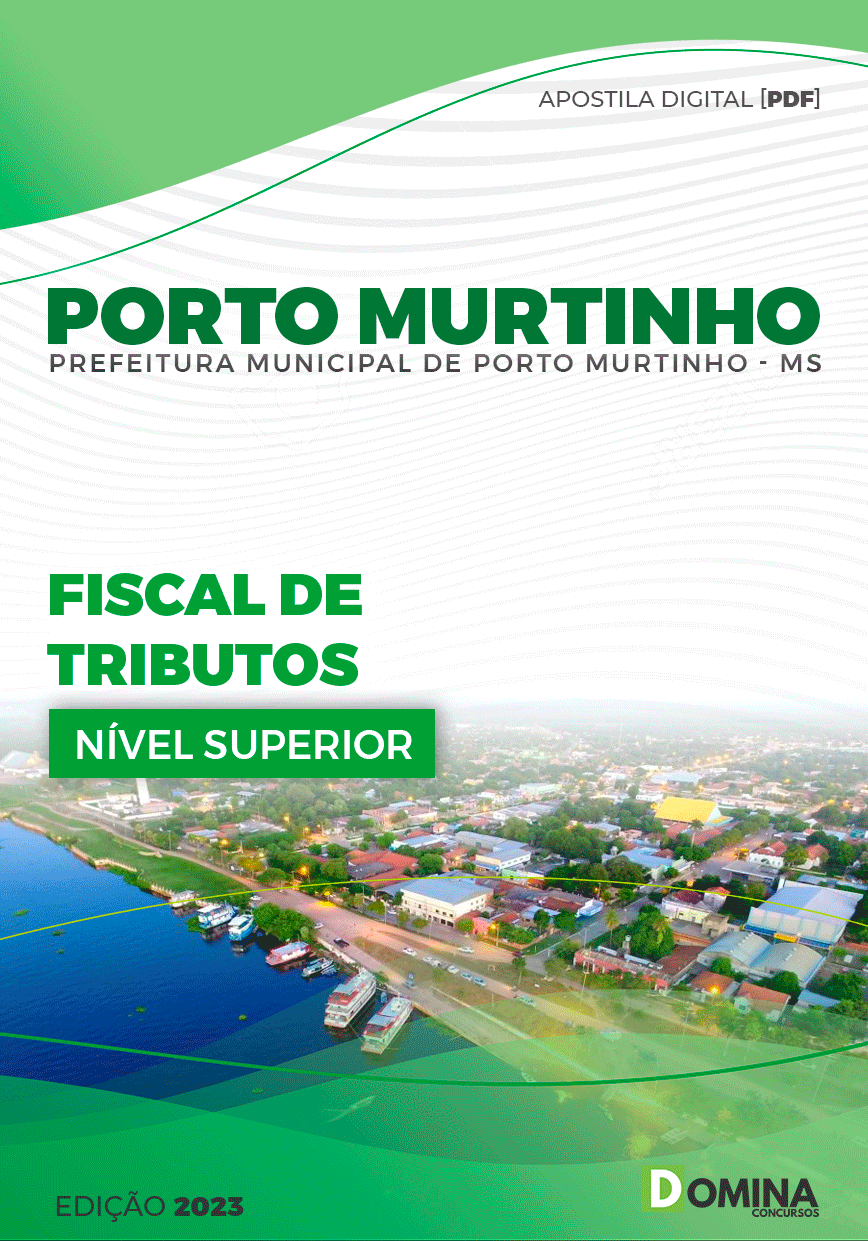 Apostila Pref Porto Murtinho MG 2023 Fiscal Tributos