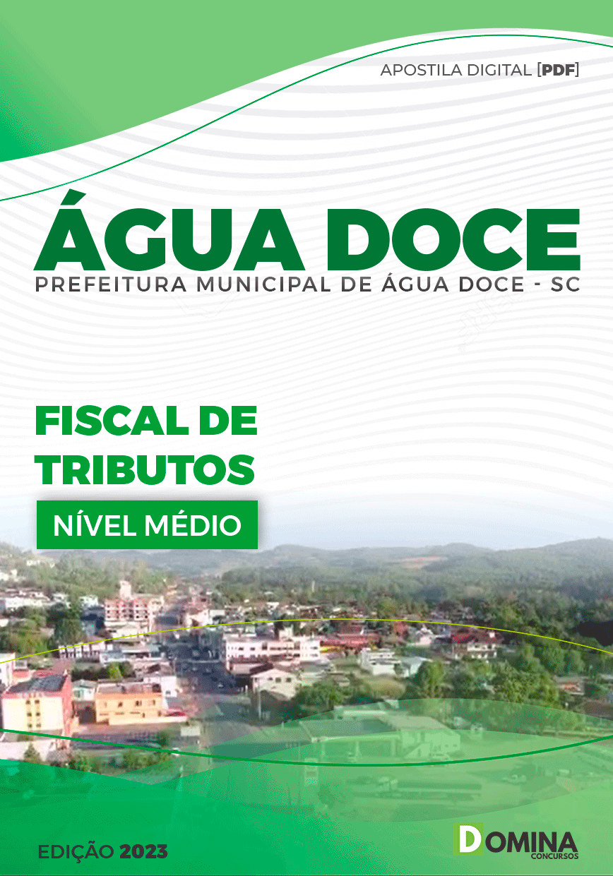 Apostila Pref Água Doce SC 2023 Fiscal Tributos