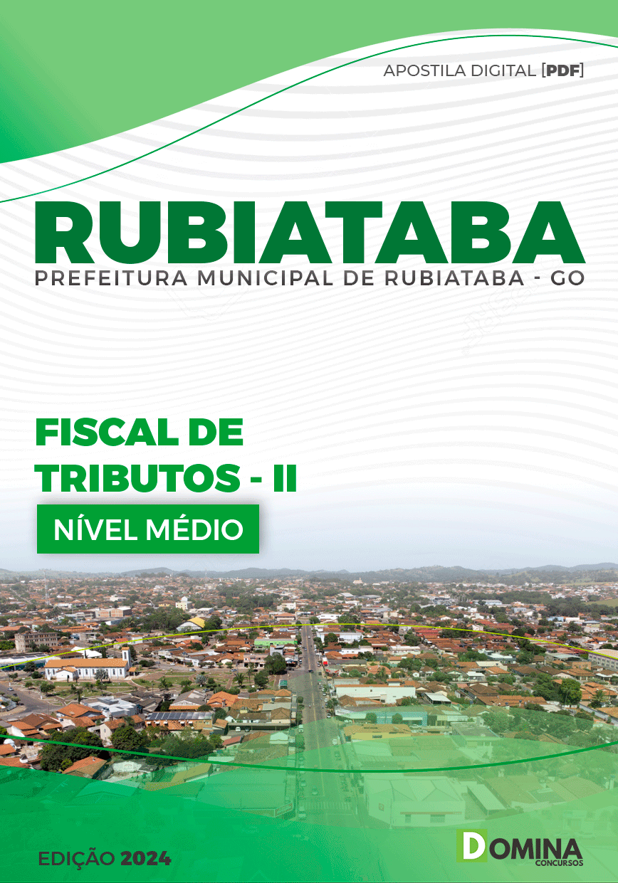 Apostila Pref Rubiataba GO 2024 Fiscal de Tributos