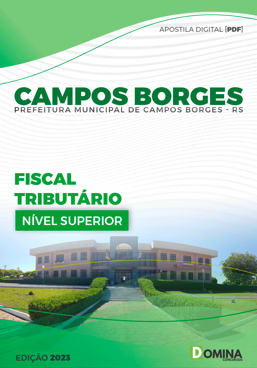 Apostila Pref Campos Borges RS 2023 Fiscal Tributário