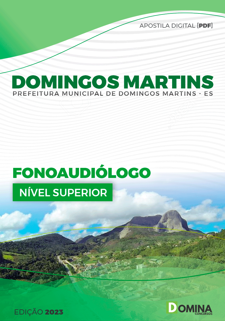 Apostila Pref Domingos Martins ES 2023 Fonoaudiólogo