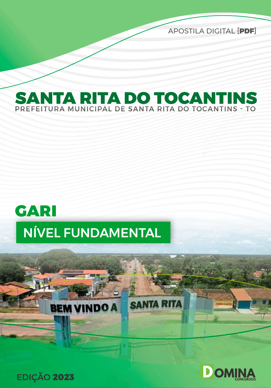 Apostila Pref Santa Rita do Tocantins TO 2023 Gari