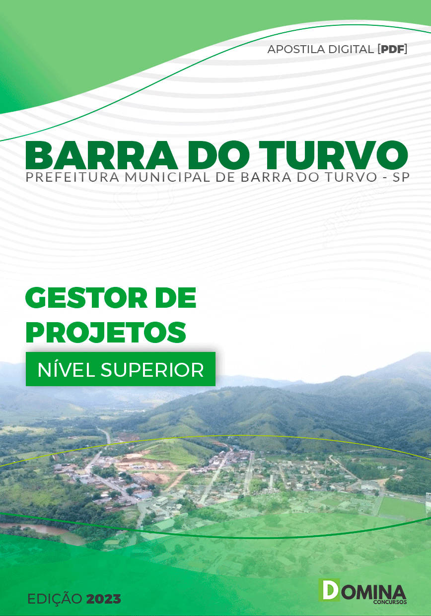 Apostila Pref Barra do Turvo SP 2023 Gestor Projetos