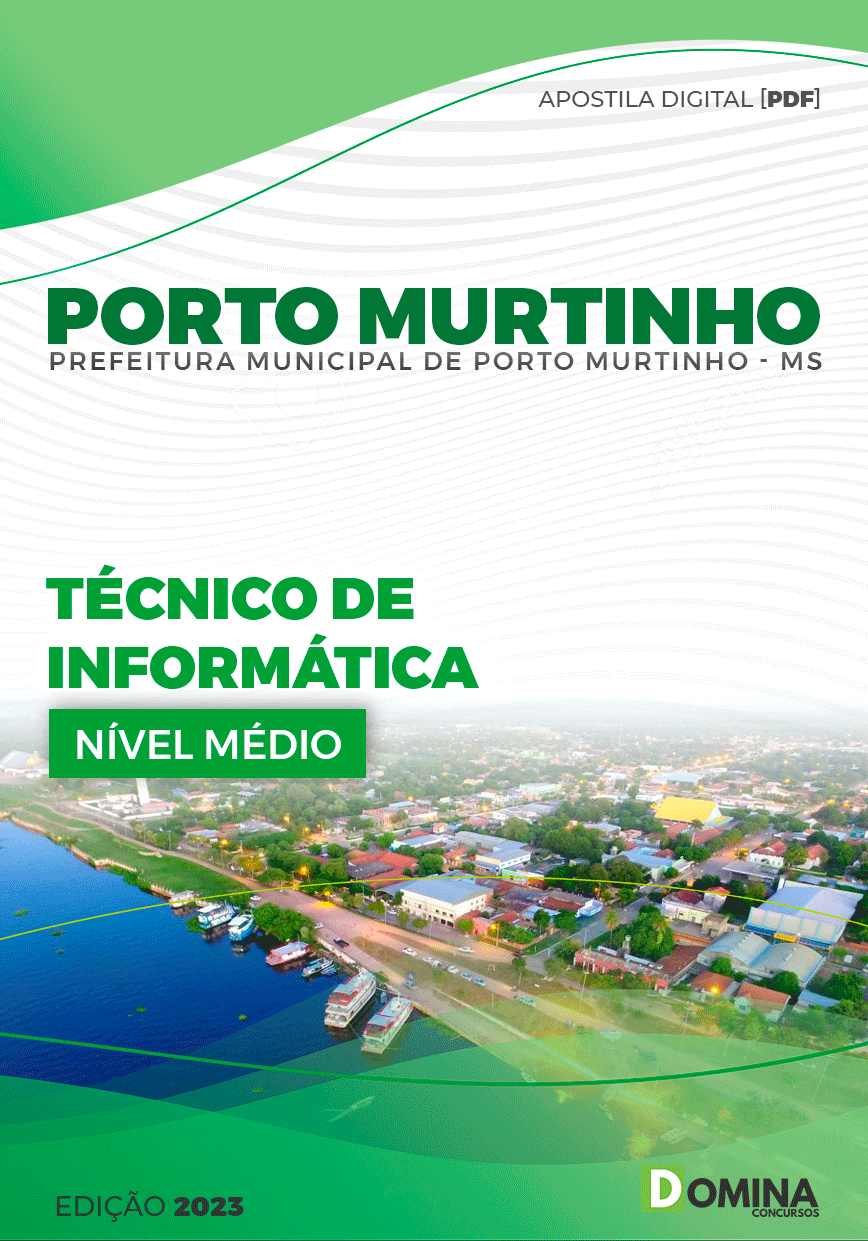 Apostila Pref Porto Murtinho MG 2023 Técnico Informática