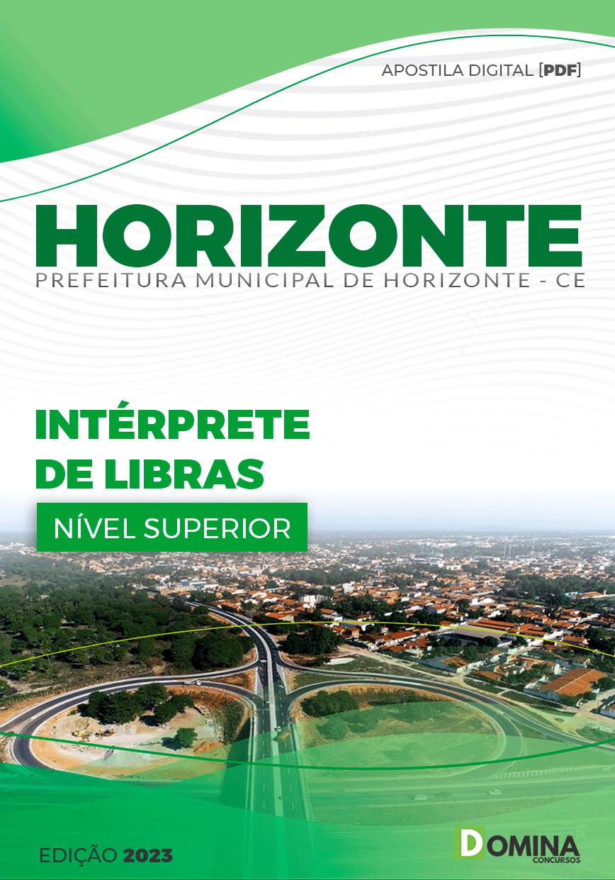 Apostila Pref Horizonte CE 2023 Intérprete Libras