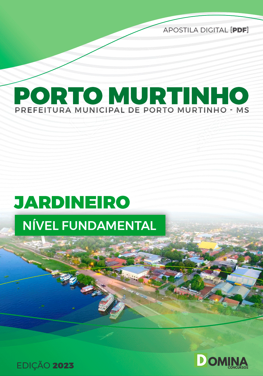Apostila Pref Porto Murtinho MG 2023 Jardineiro