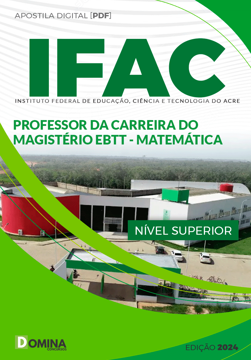 Apostila IFAC 2024 Professor Magistério Matemática