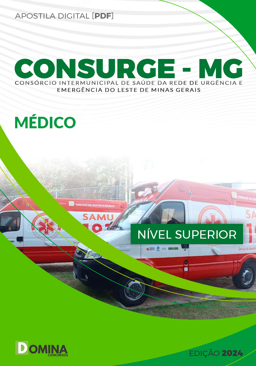 Apostila Concurso CONSURGE MG 2023 Médico