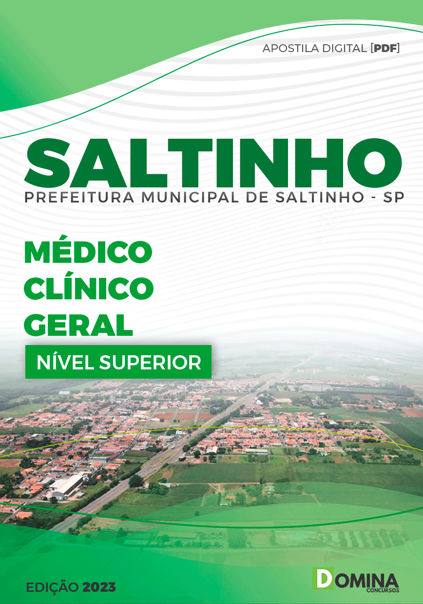 Apostila Concurso Pref Saltinho SP 2023 Médico Clínico Geral