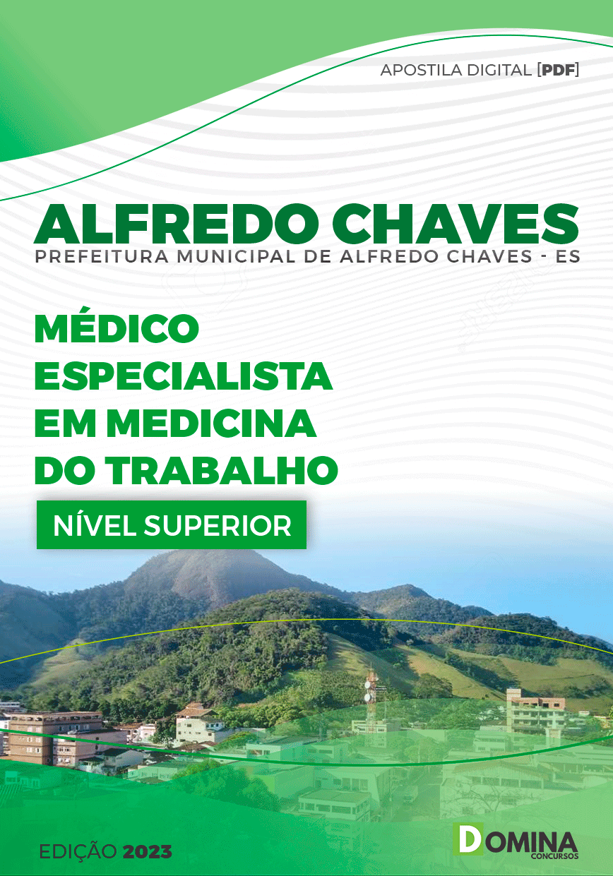 Apostila Pref Alfredo Chaves ES 2023 Médico do Trabalho