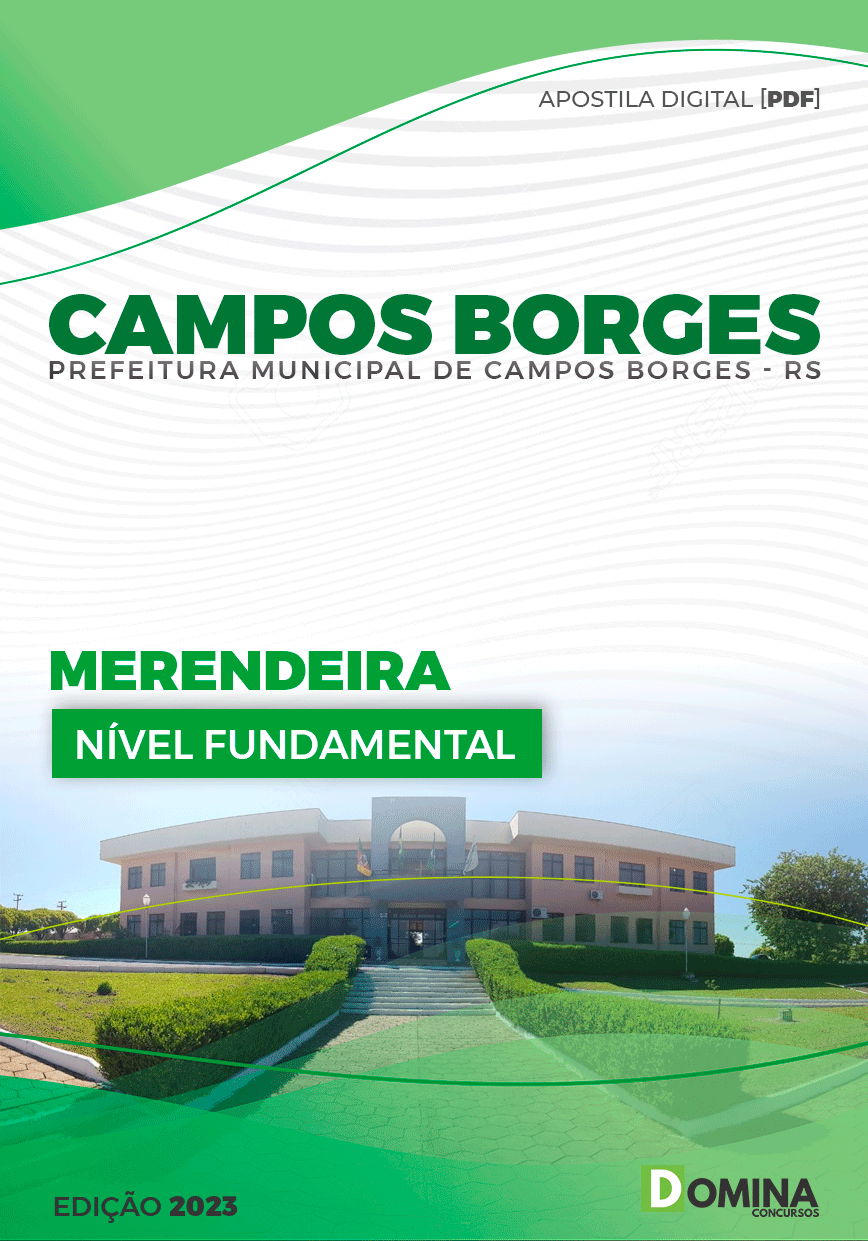 Apostila Pref Campos Borges RS 2023 Merendeira