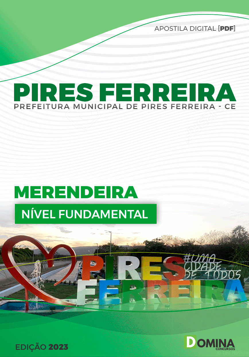 Apostila Pref Pires Ferreira CE 2023 Merendeira