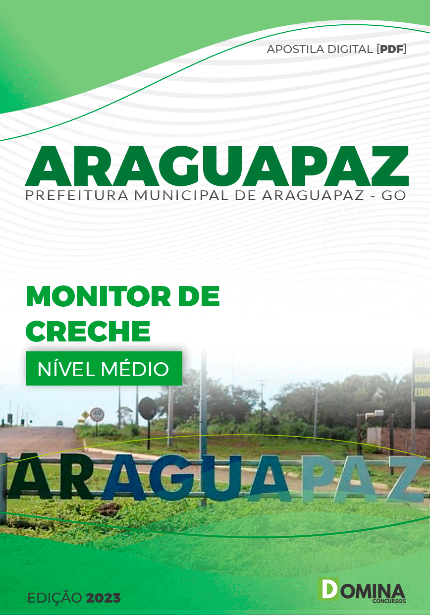 Apostila Pref Araguapaz GO 2023 Monitor Creche