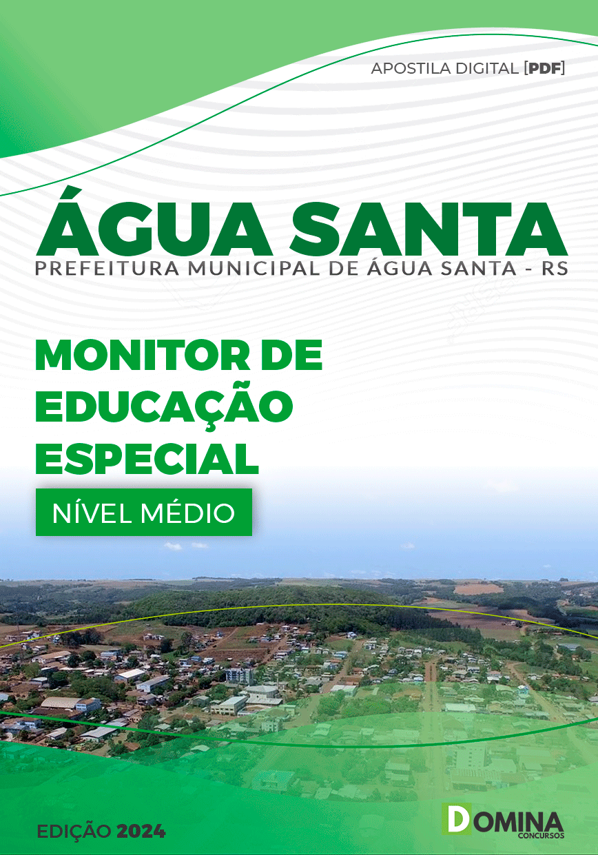 Apostila Pref Água Santa RS 2024 Monitor de Educação Especial