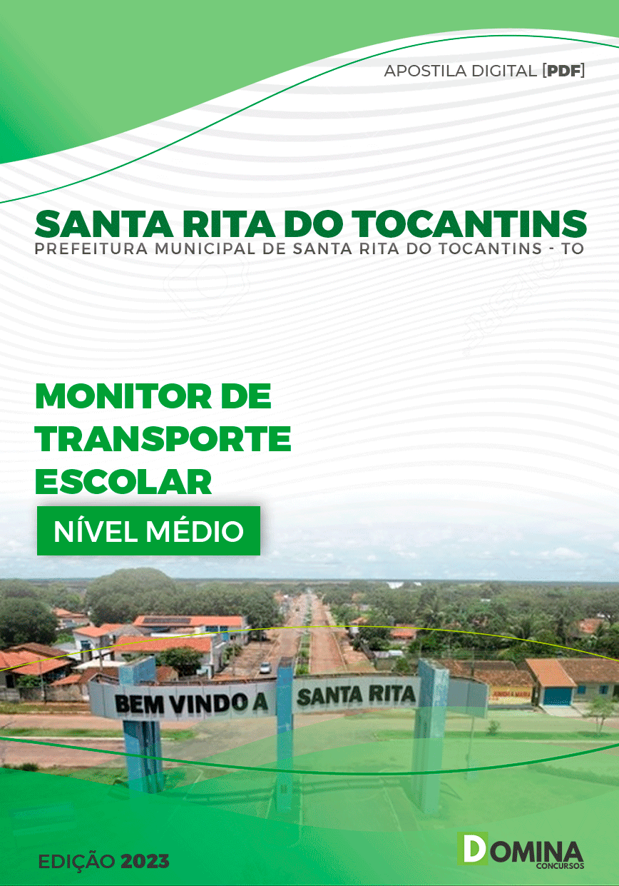 Apostila Pref Santa Rita do Tocantins TO 2023 Monitor Transporte Escolar