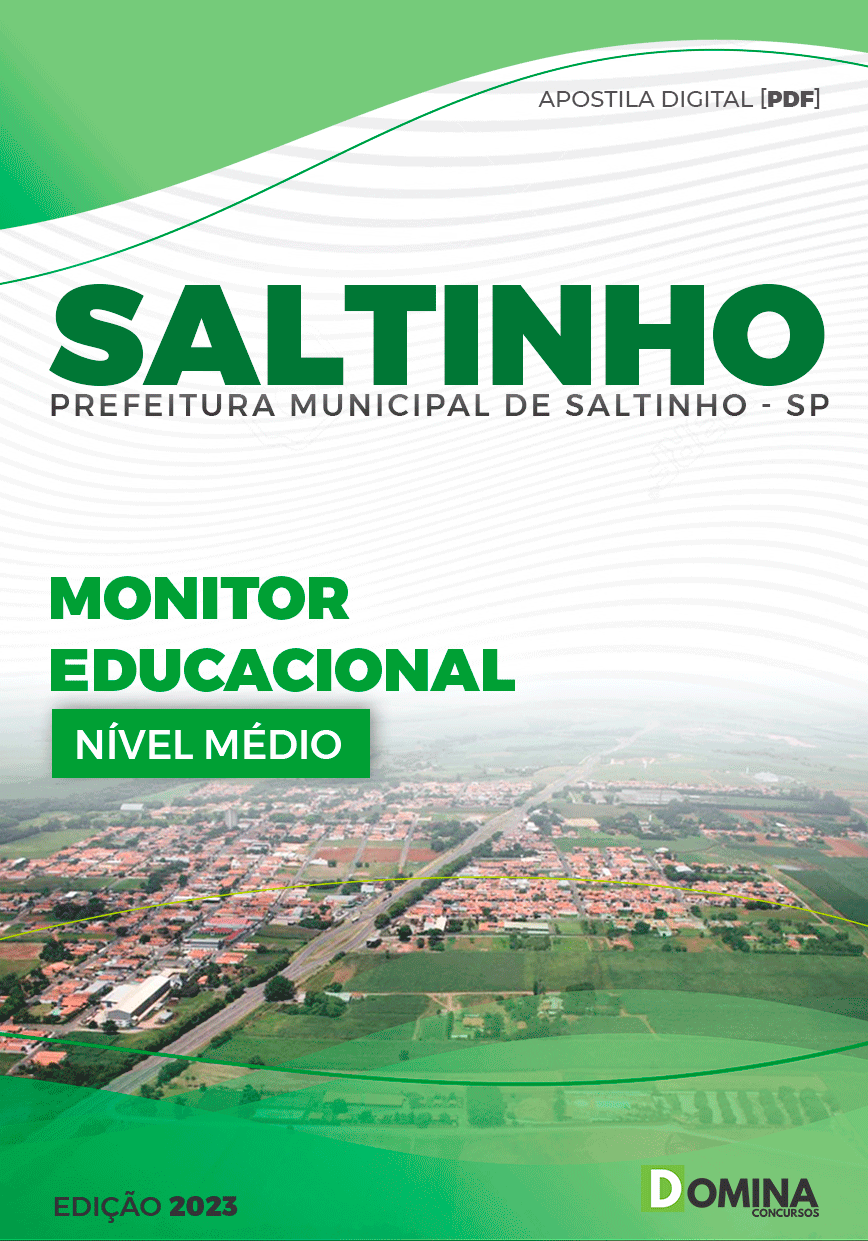 Apostila Concurso Pref Saltinho SP 2023 Monitor Educacional