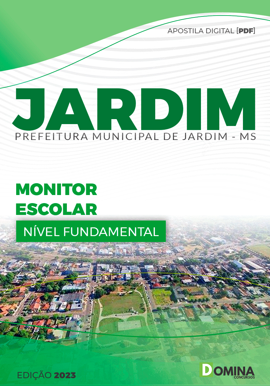 Apostila Concurso JARDIM MS 2023 Monitor Escolar