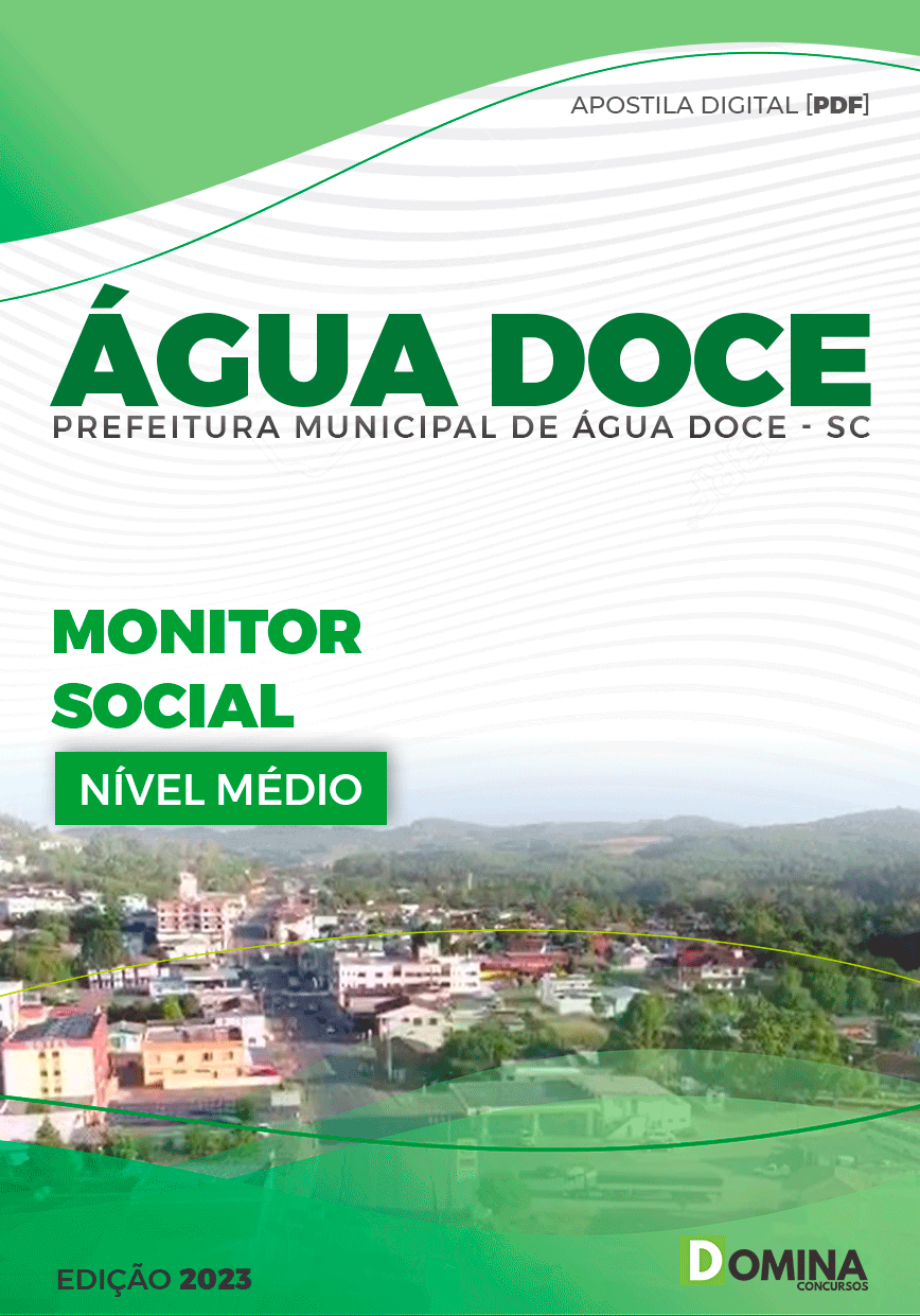 Apostila Pref Água Doce SC 2023 Monitor Social