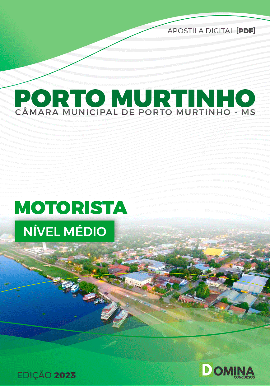 Apostila Câmara Porto Murtinho MG 2023 Motorista