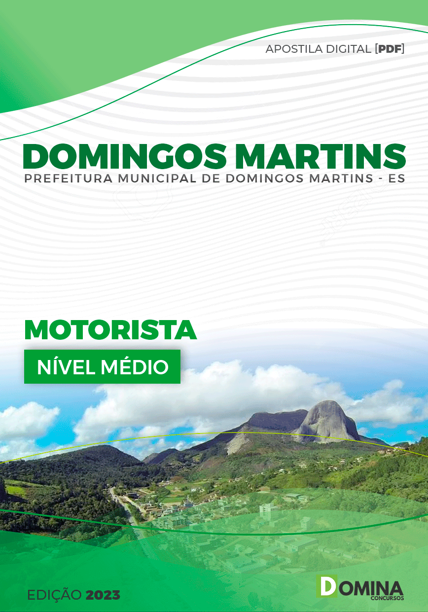 Apostila Pref Domingos Martins ES 2023 Motorista
