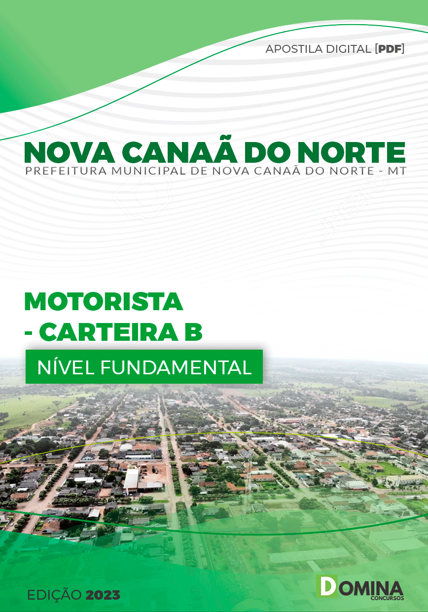 Apostila Pref Nova Canaã do Norte MT 2023 Motorista Carteira B