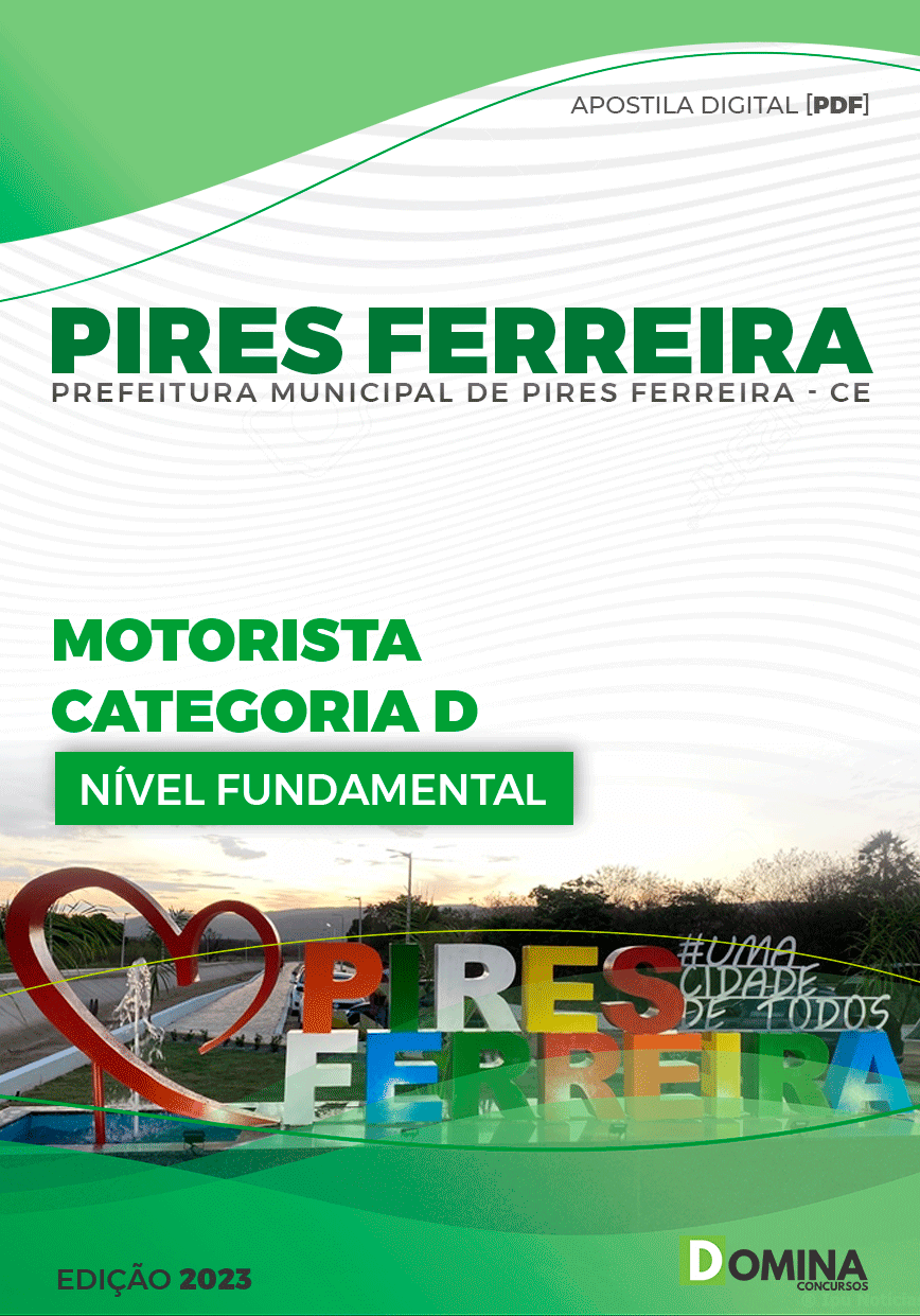 Apostila Pref Pires Ferreira CE 2023 Motorista D