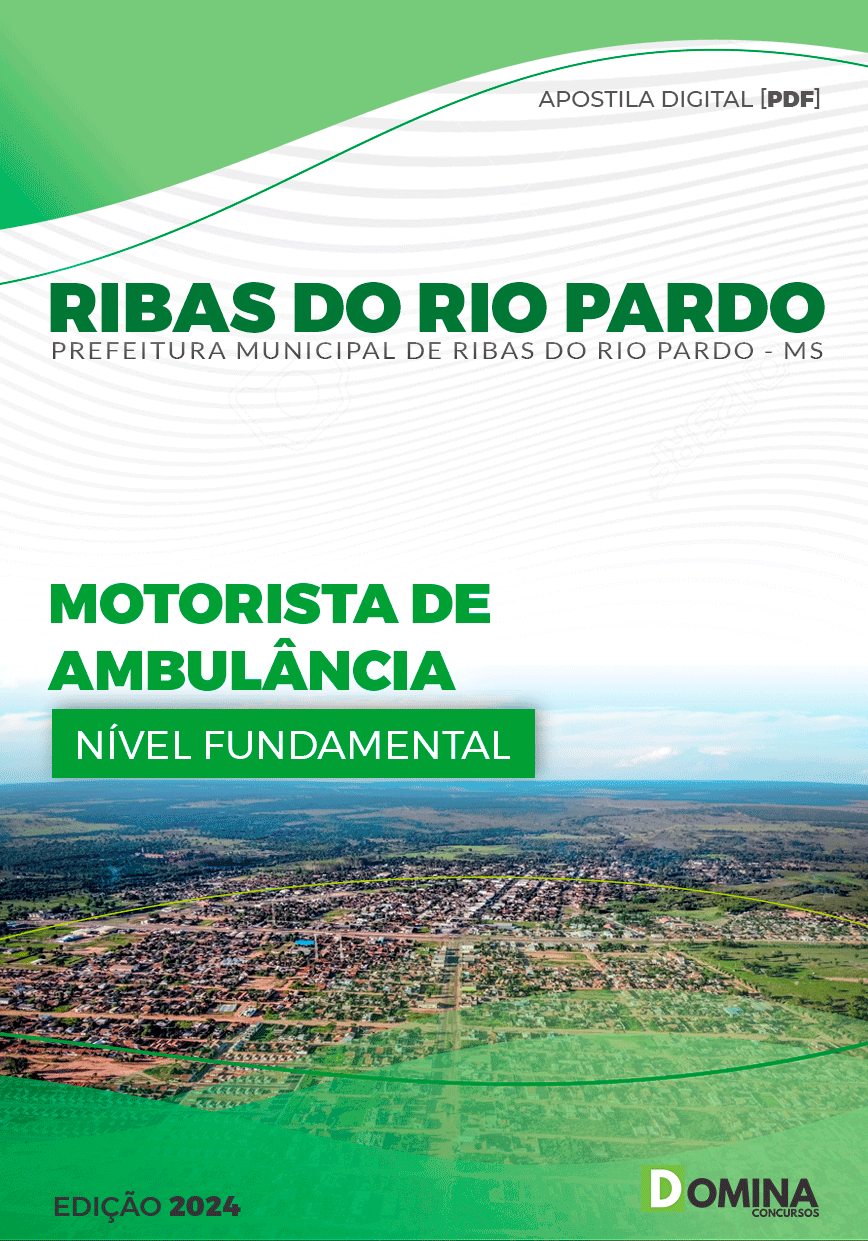 Apostila Pref Ribas do Rio Pardo MS 2024 Motorista Ambulância