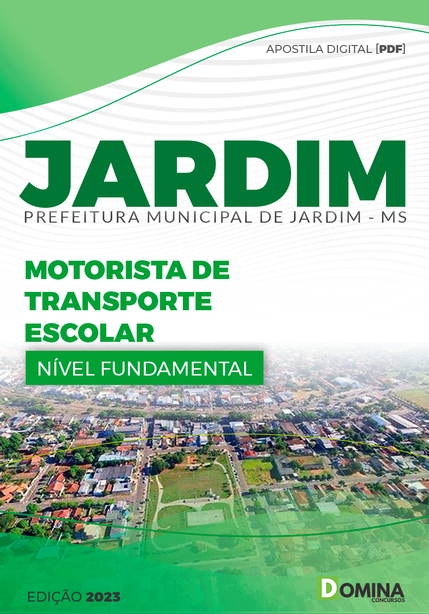 Apostila Concurso JARDIM MS 2023 Motorista Transporte Escolar