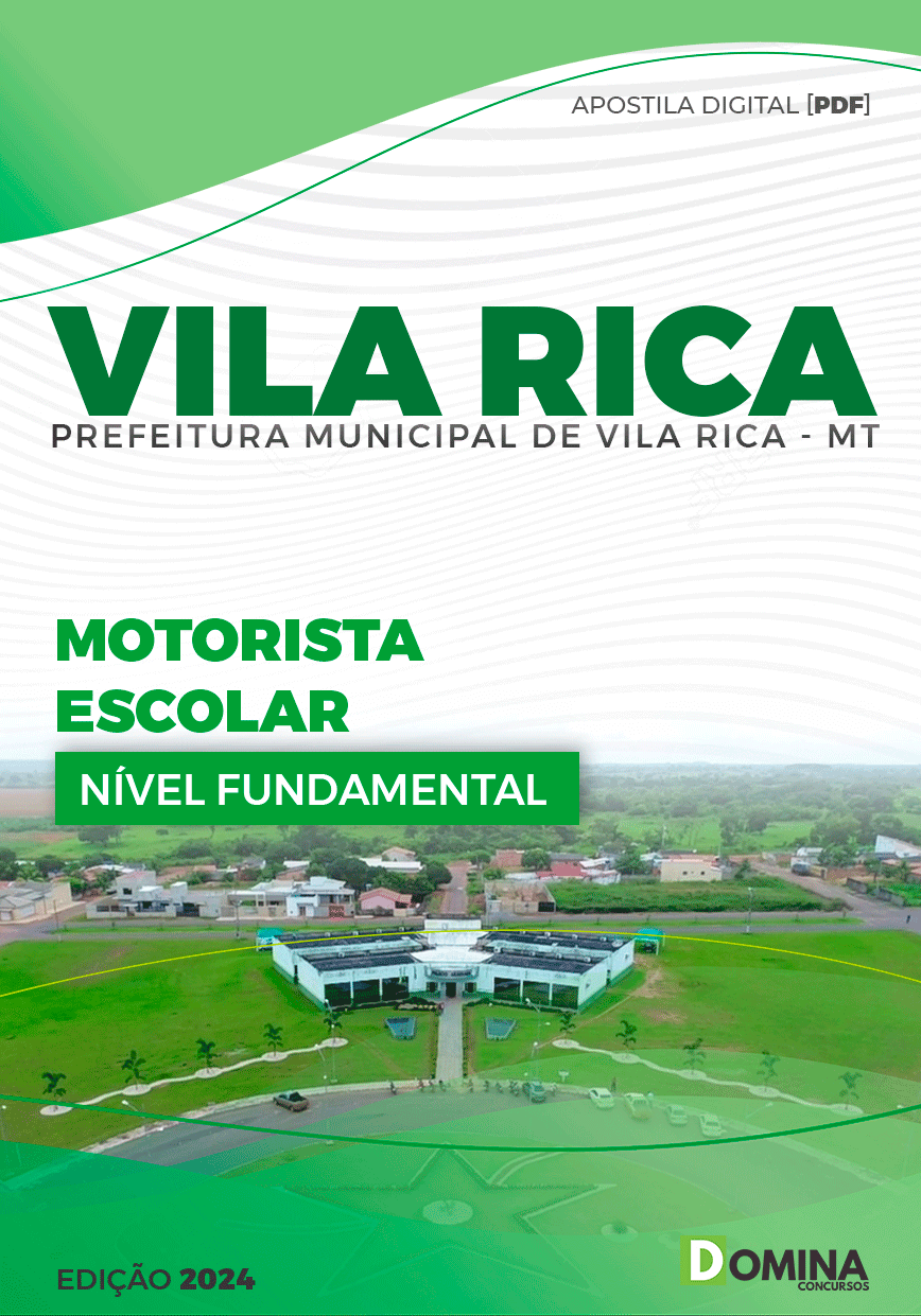 Apostila Pref Vila Rica MT 2024 Motorista Escolar