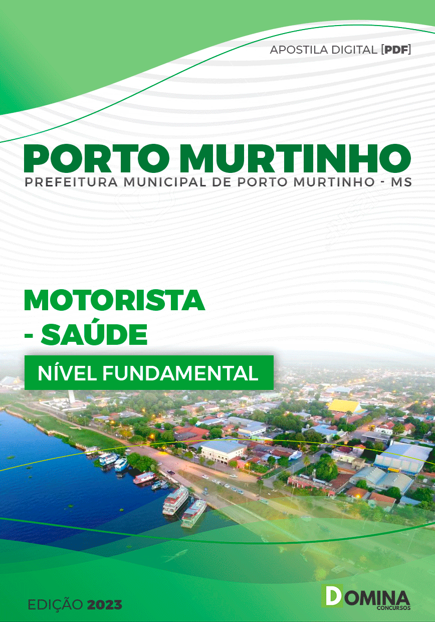 Apostila Pref Porto Murtinho MG 2023 Motorista Saúde