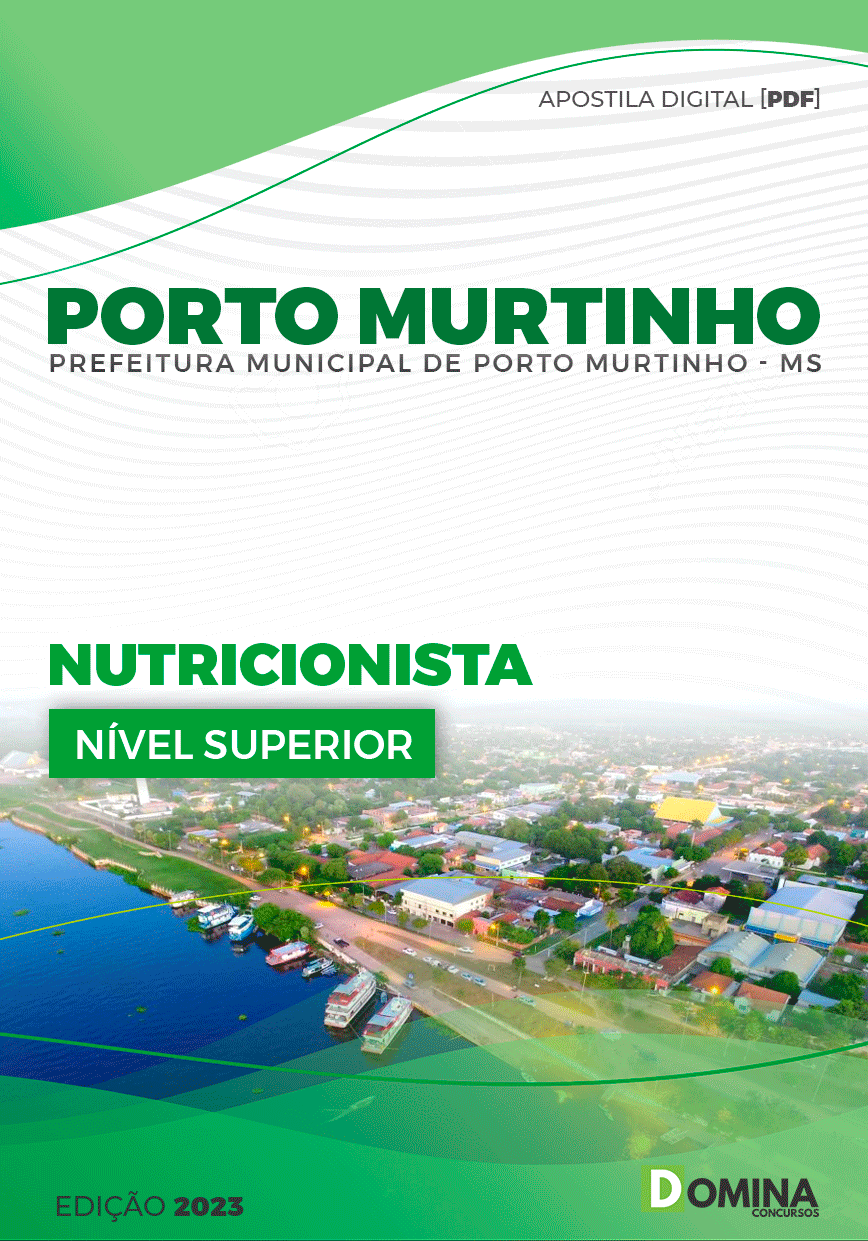 Apostila Pref Porto Murtinho MG 2023 Nutricionista