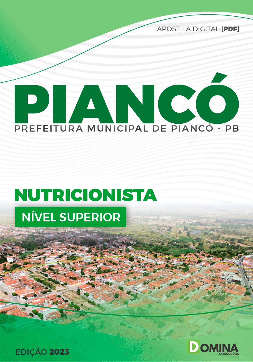 Apostila Pref Piancó PB 2023 Nutricionista