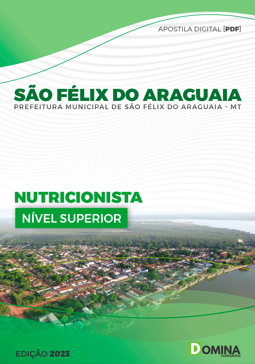 Apostila Pref São Félix do Araguaia MT 2023 Nutricionista