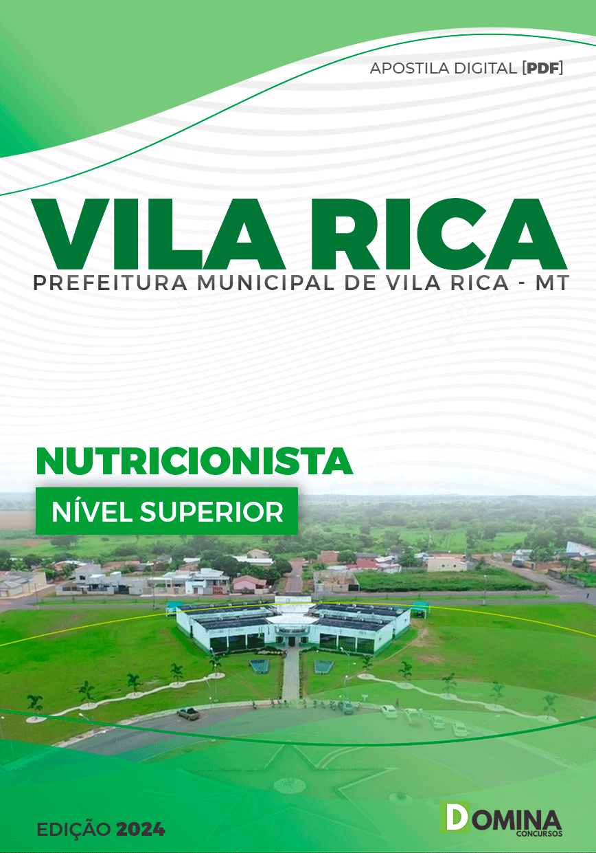 Apostila Pref Vila Rica MT 2024 Nutricionista