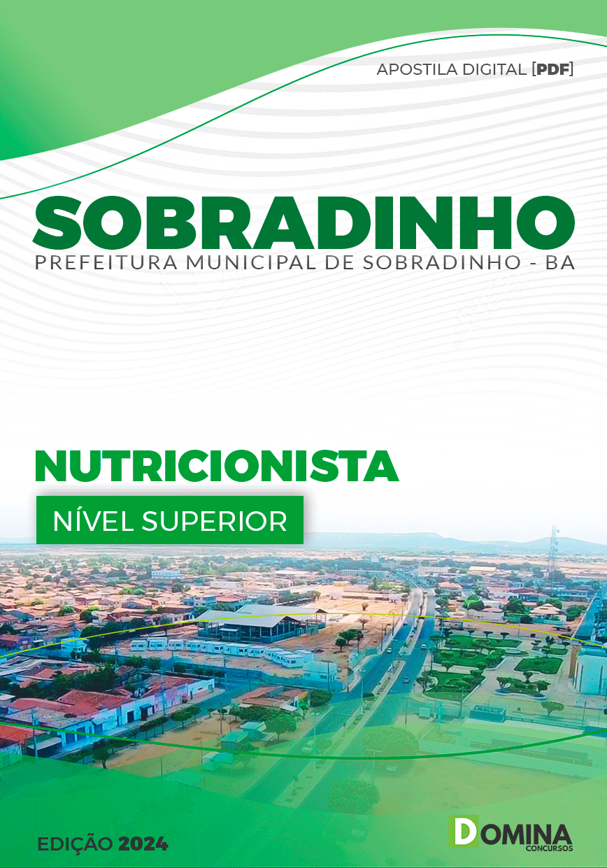 Apostila Pref Sobradinho BA 2023 Nutricionista