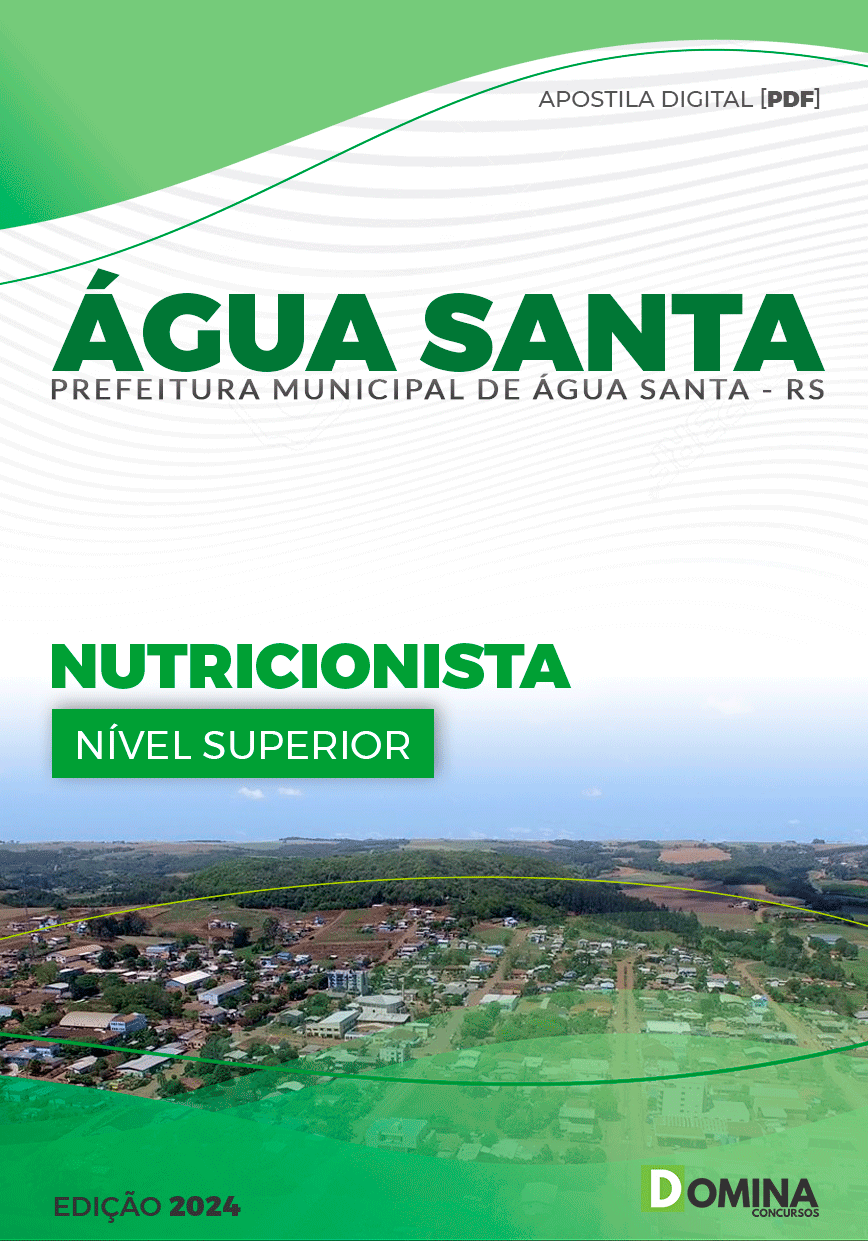 Apostila Pref Água Santa RS 2024 Nutricionista