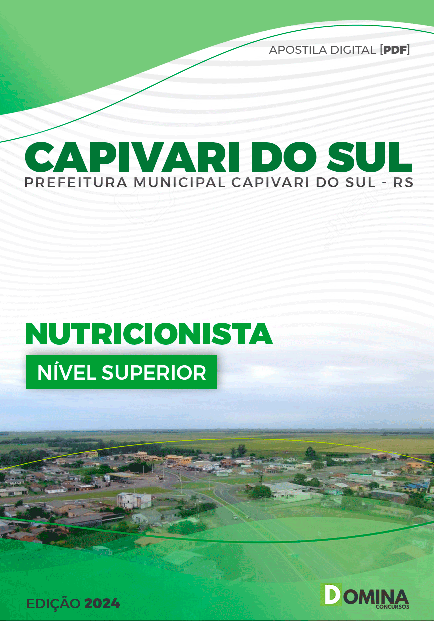 Apostila Pref Capivari do Sul RS 2024 Nutricionista