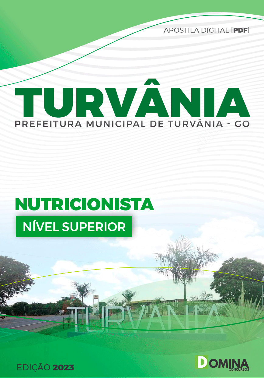 Apostila Pref Turvânia GO 2023 Nutricionista