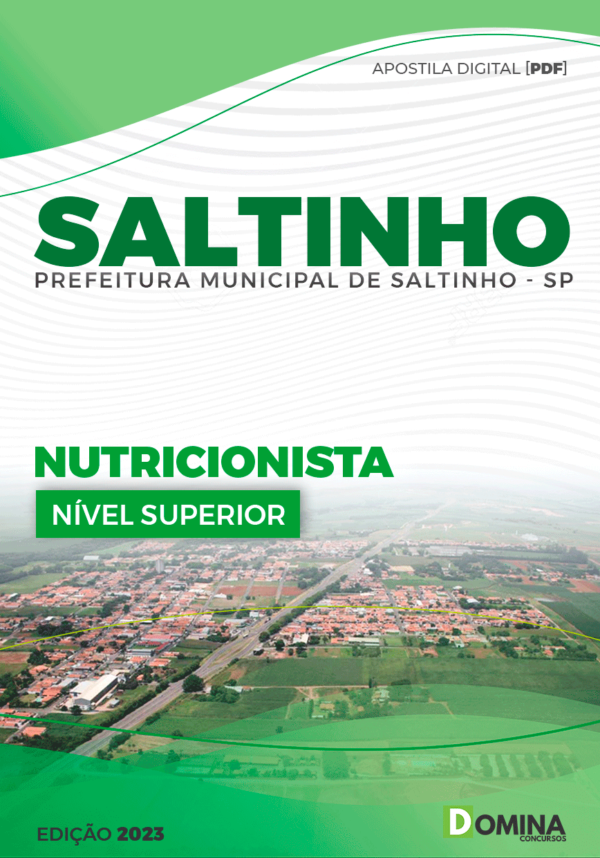 Apostila Concurso Pref Saltinho SP 2023 Nutricionista