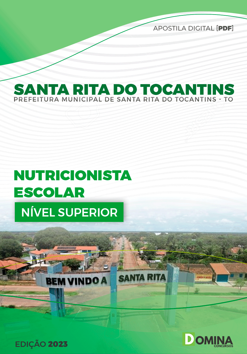 Apostila Pref Santa Rita do Tocantins TO 2023 Nutricionista Escolar