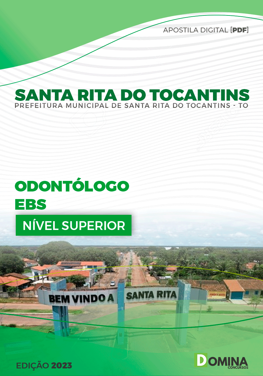 Apostila Pref Santa Rita do Tocantins TO 2023 Odontólogo