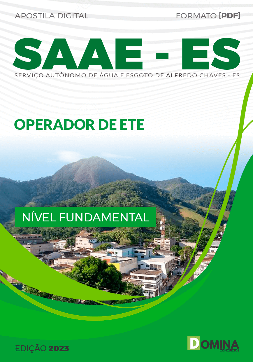 Apostila SAAE Alfredo Chaves ES 2023 Operador de ETE