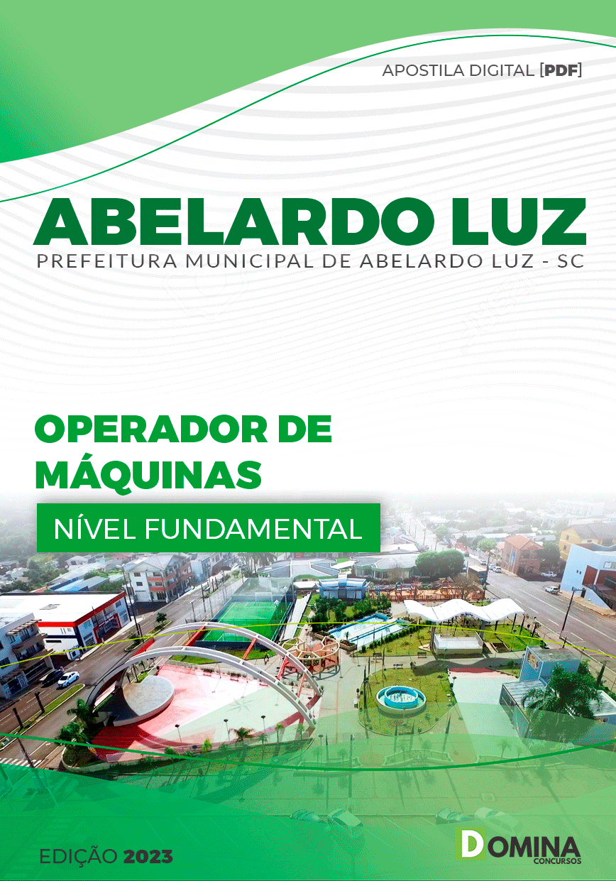 Apostila Pref Abelardo Luz SC 2023 Operador de Máquinas