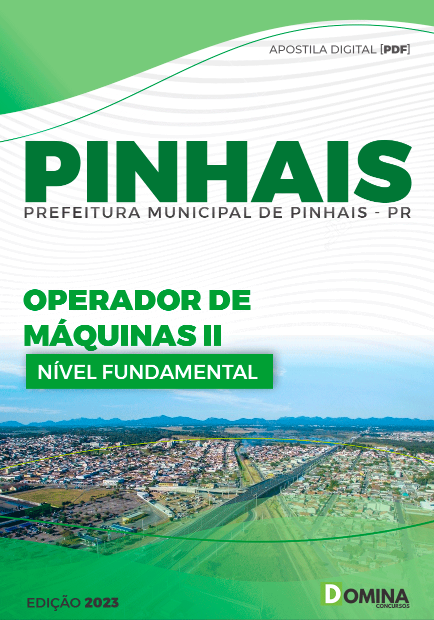 Apostila Pref Pinhais PR 2023 Operador de Máquinas II